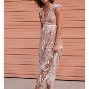 Wayf Oakfield Embroidered Dress